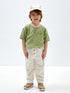 LC Waikiki Crew Neck Short Sleeve Baby Boy T-Shirt and Trousers 2-Piece Set